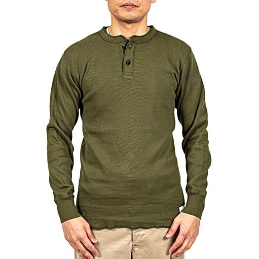 WORKERS(ワーカーズ)~Thermal HENLEY Neck, HONEYCOMB THERMAL~