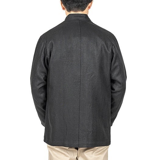 WORKERS(ワーカーズ)~Forestier French Linen Herringbone, Black~