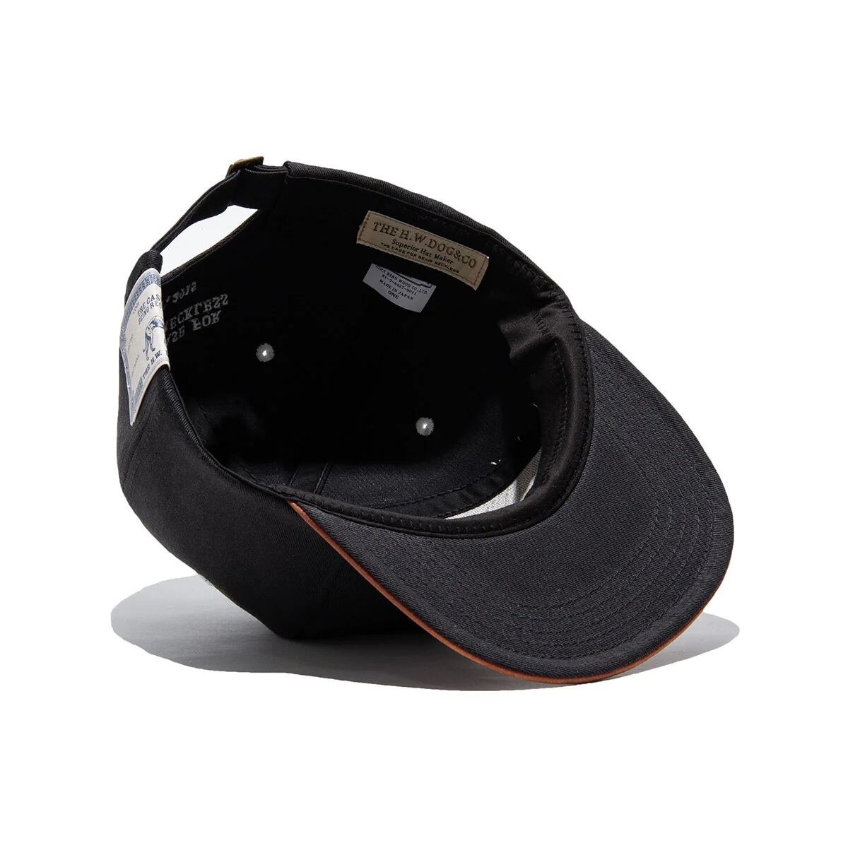 THE H.W.DOG & Co.(ドッグアンドコー)~2 TONE LEATHER COTTON CAP - Navy~