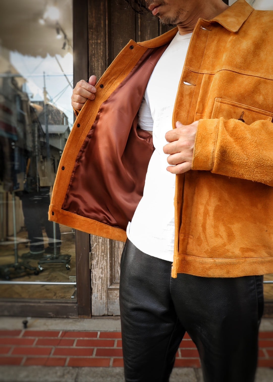 C-WORKS(シーワークス)~"Kernel" Suede Leather Jacket~