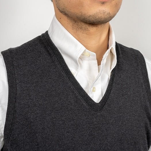 WORKERS(ワーカーズ)~FC High Gauge Knit, Vest CHARCOAL~