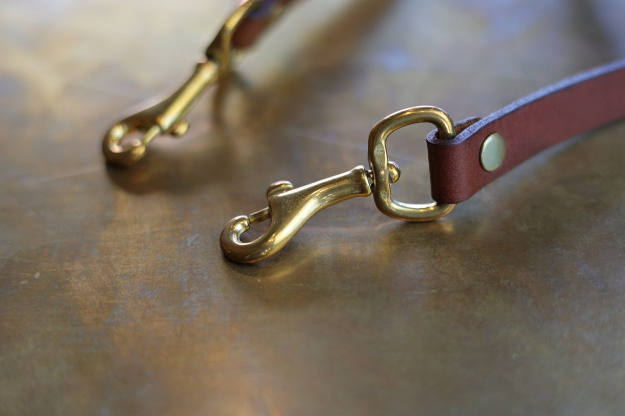 LEATHER SHOULDER STRAP CAMEL