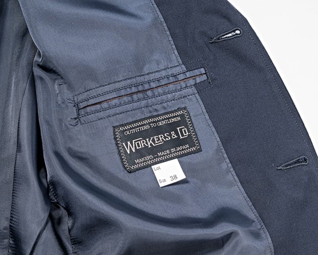 WORKERS(ワーカーズ)~Moonglow Blazer, Combat Wool Tropical, Navy~