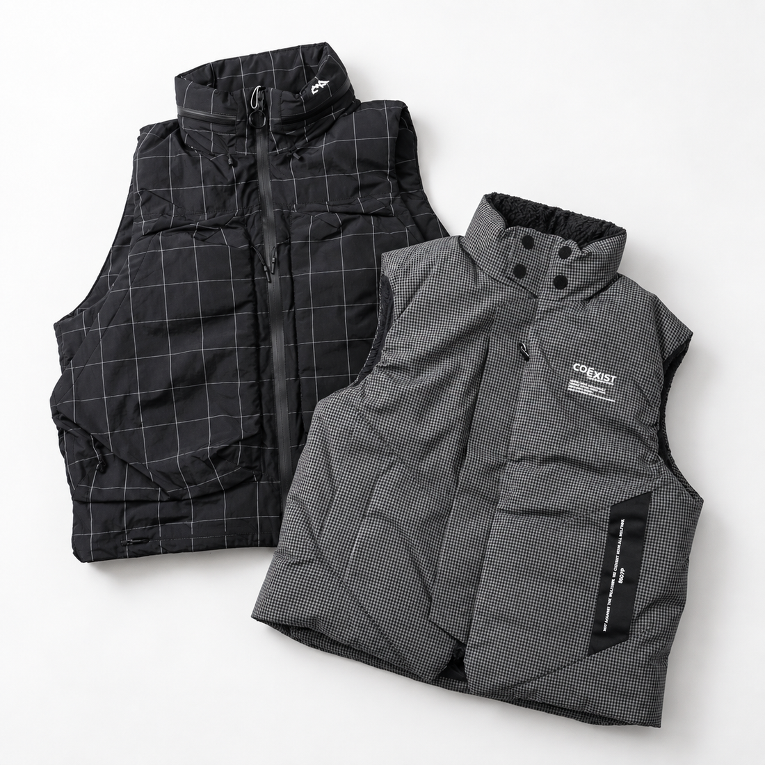 CMF OUTDOOR GARMENTの2つのベスト。NOMAD DOWN VESTとKILTIC VEST