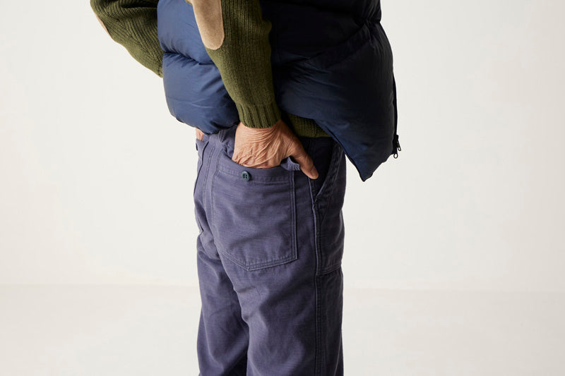 FAR EAST MANUFACTURING “UTILITY PANT”。NAVYとOLIVE DRAB