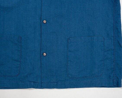 WORKERS(ワーカーズ)～Open Collar Shirt, Indigo Linen～