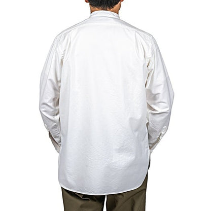 WORKERS(ワーカーズ)～Band Collar Shirt, Supima OX, White～