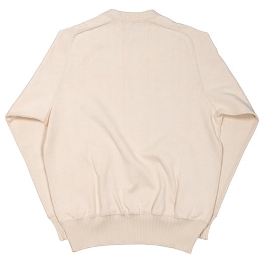 WORKERS(ワーカーズ)～Cotton Saddle Shoulder Sweater, White～