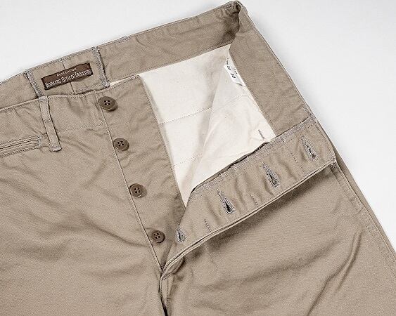 WORKERS(ワーカーズ)～Workers Officer Trousers SlimFit Type2 Greige Chino～