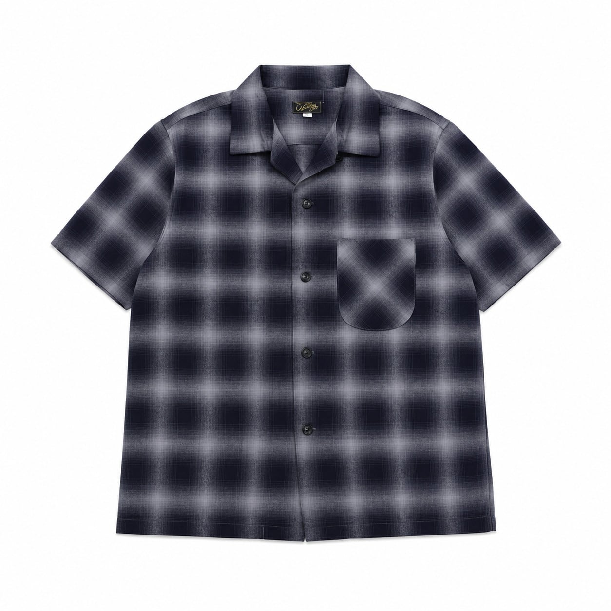COLIMBO(コリンボ)～Modest Open Collar Shirt "Indigo Ombre Check"～