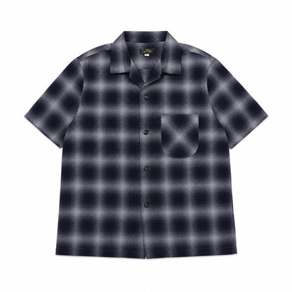 COLIMBO(コリンボ)～Modest Open Collar Shirt "Indigo Ombre Check"～