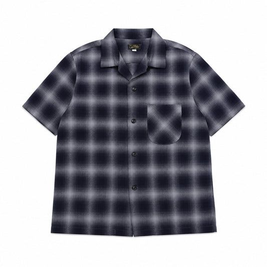 COLIMBO(コリンボ)～Modest Open Collar Shirt "Indigo Ombre Check"～