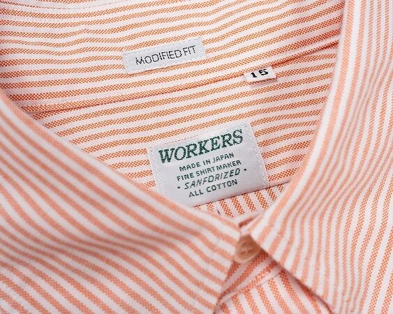 WORKERS(ワーカーズ)～Modified BD, Orange Stripe Supima OX～