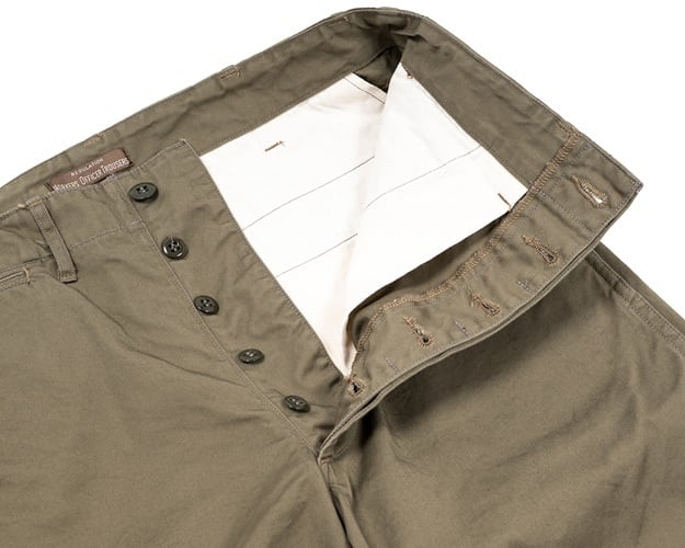 WORKERS(ワーカーズ)～Officer Trousers, Regular Fit, 8 oz Hunter Green Chino～
