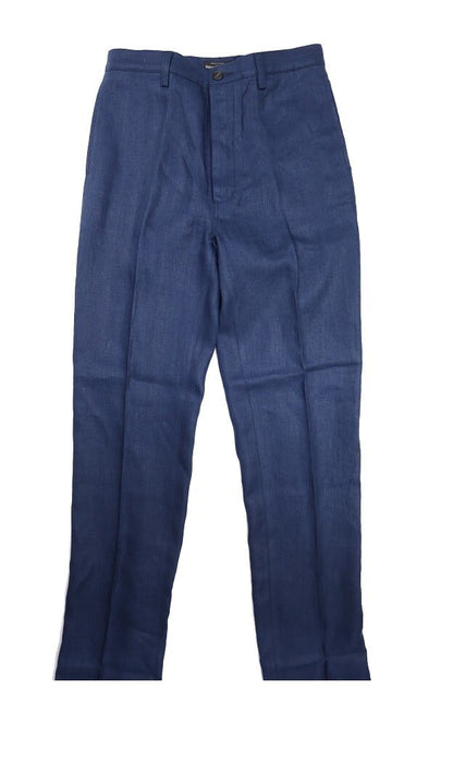 WORKERS(ワーカーズ)～IVY Trousers, French Linen Herringbone, Navy～