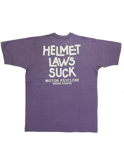 FREEWHEELERS(フリーホイーラーズ)～"HELMET LAWS SUCK" Short Sleeve Tee Navy～