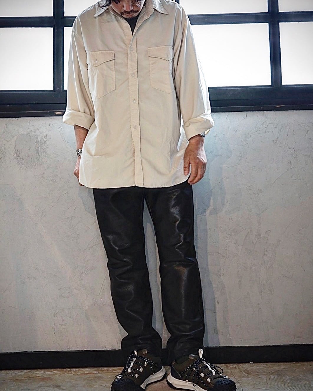 "LALK" LEATHER PANTS