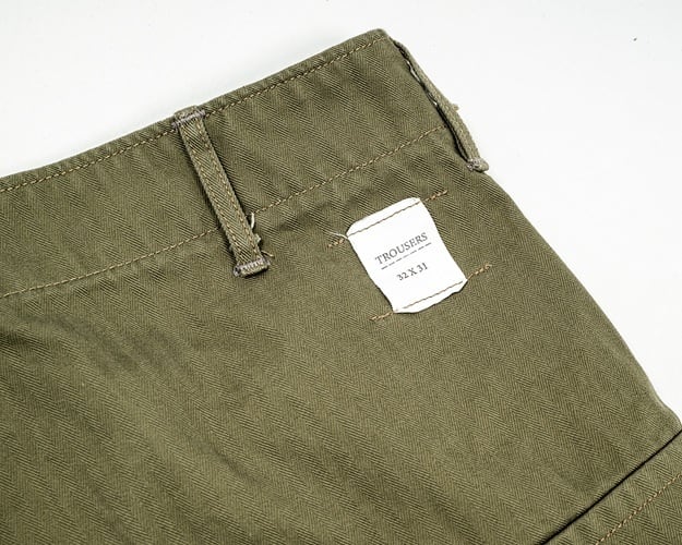 WORKERS(ワーカーズ)～M43 Trousers Mod, OD Herringbone～