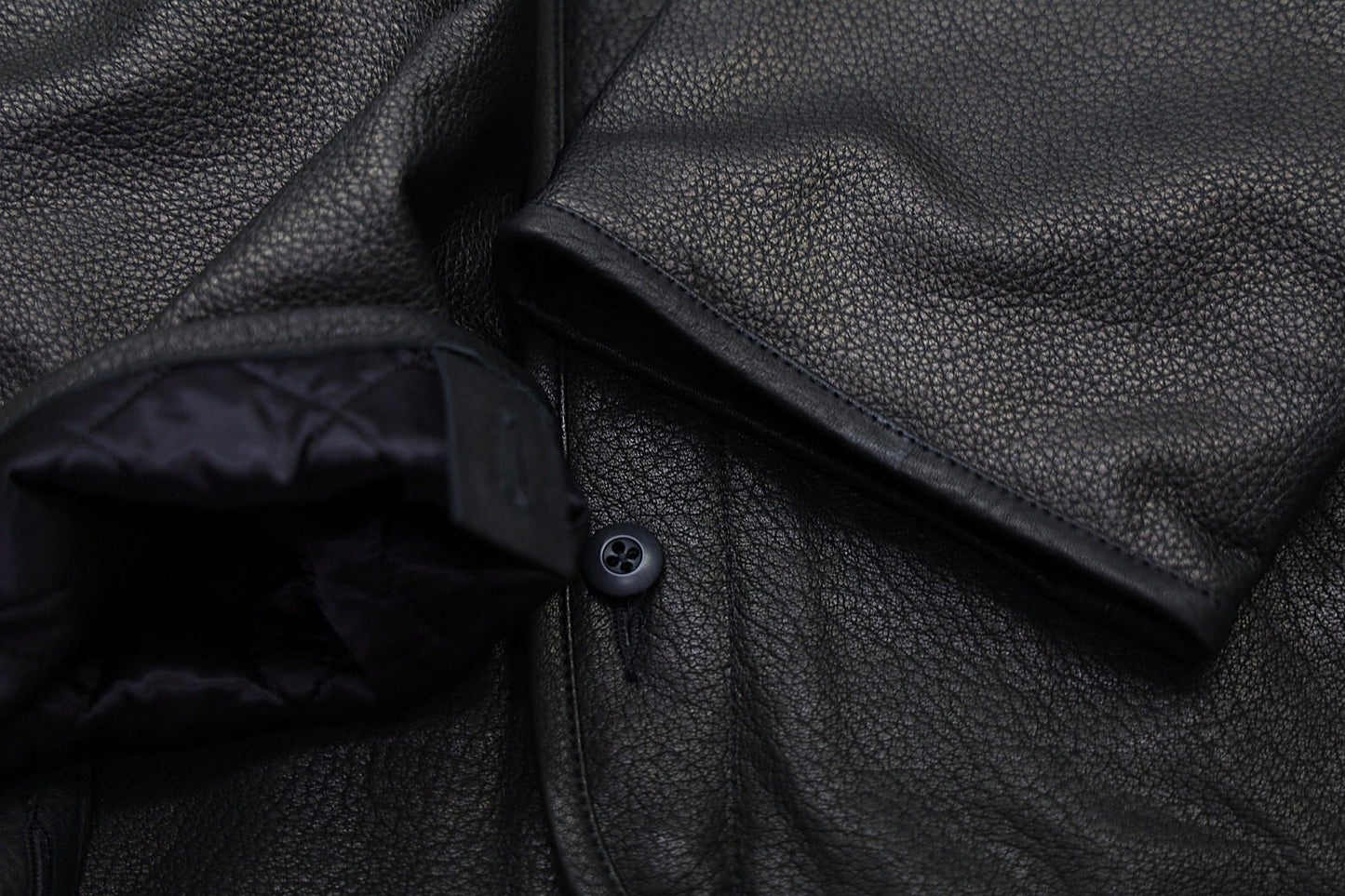 C-WORKS(シーワークス)～"Lin" Leather Liner Jacket Black～