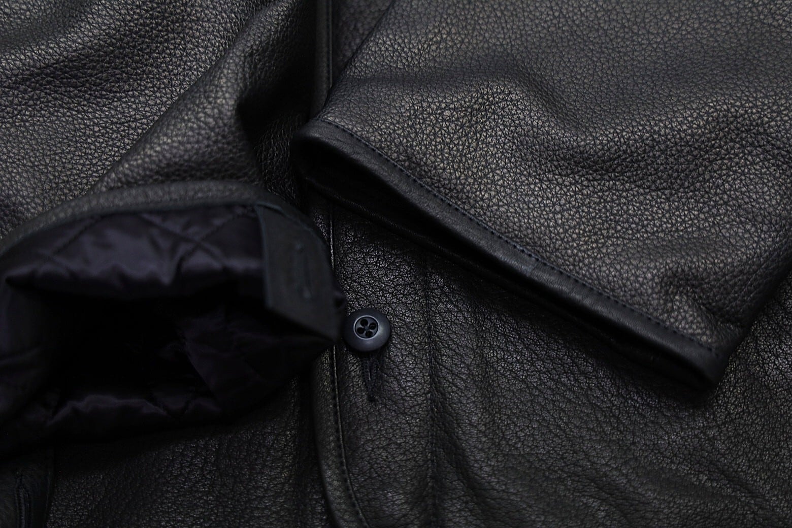 C-WORKS(シーワークス)～"Lin" Leather Liner Jacket Black～