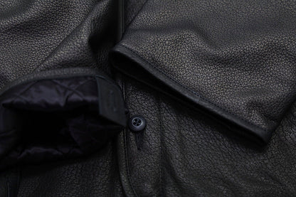 C-WORKS(シーワークス)～"Lin" Leather Liner Jacket Black～