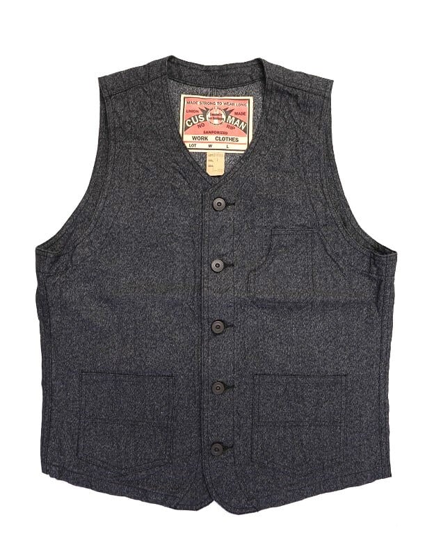 CUSHMAN(クッシュマン)～BLACK CHAMBRAY WORK VEST～