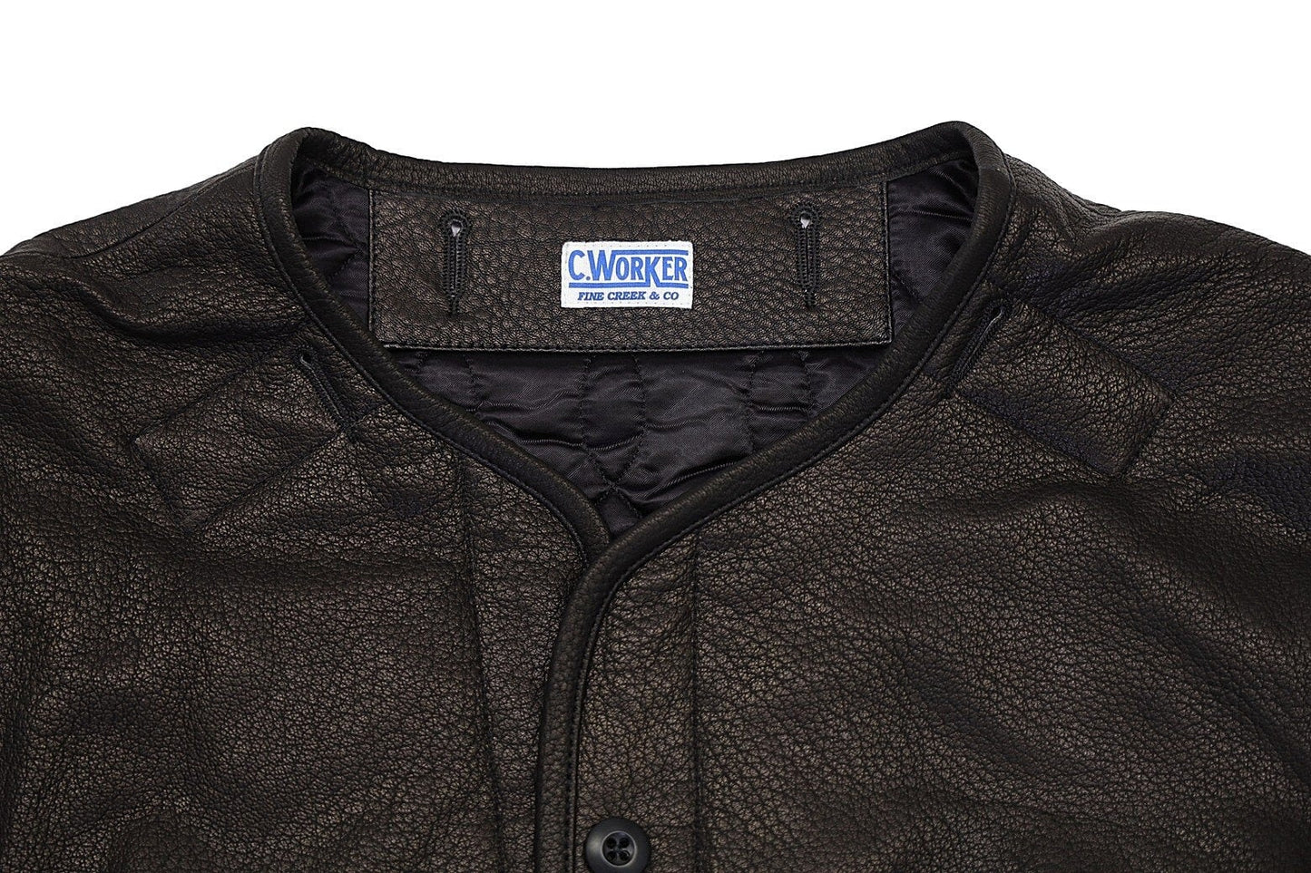 C-WORKS(シーワークス)～"Lin" Leather Liner Jacket Black～