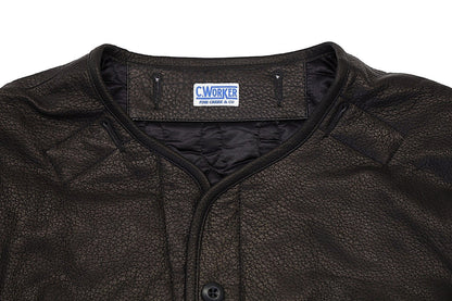 C-WORKS(シーワークス)～"Lin" Leather Liner Jacket Black～