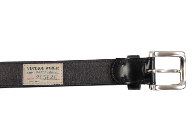 Vintage Works(ヴィンテージワークス) DH5729 ～30mm BRIDLE LEATHER BELT BLACK～