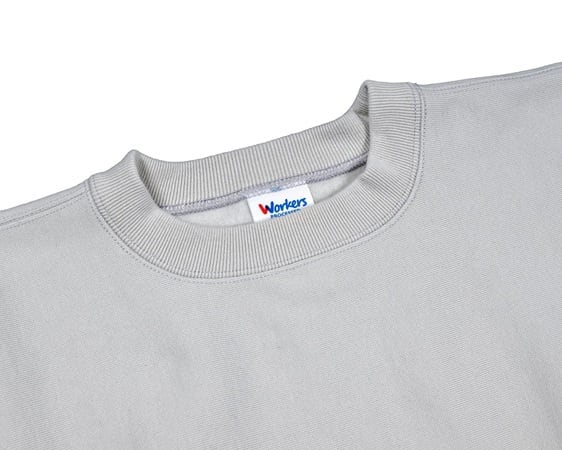 WORKERS(ワーカーズ)～Trico Tag Sweat, Crew, White Grey～