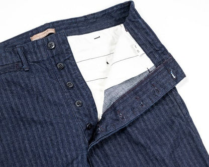 WORKERS(ワーカーズ)～Officer Trousers SlimType2 Indigo Herringbone～