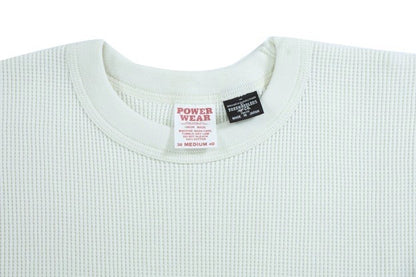 【FREEWHEELERS】"1949 BONNEVILLE" CREW NECKED THERMAL LONG SLEEVE SHIRT IVORY