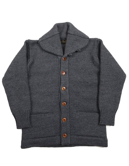 "TURNED DOWN COLLAR" SWEATER COAT