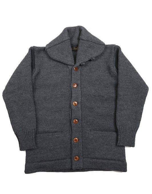 "TURNED DOWN COLLAR" SWEATER COAT