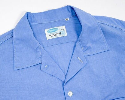 WORKERS(ワーカーズ)～Open Collar Shirt, Blue Broadcloth～