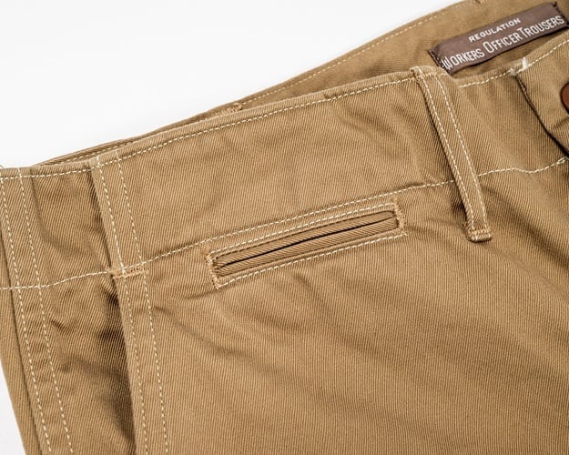 WORKERS(ワーカーズ)～Officer Trousers, Regular Fit, USMC Khaki, 10 oz Chino～