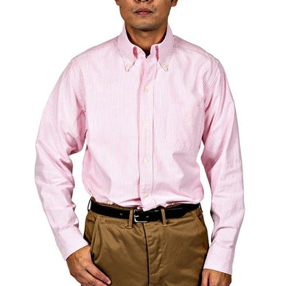 WORKERS(ワーカーズ)～Modified 6 Button BD, Supima OX, Stripe, Pink～