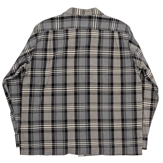 WORKERS(ワーカーズ)～Open Collar Shirt, Grey Madras～