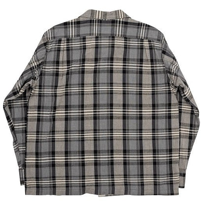 WORKERS(ワーカーズ)～Open Collar Shirt, Grey Madras～