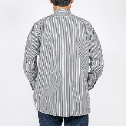 WORKERS(ワーカーズ)～Band Collar Shirt Stripe Poplin～