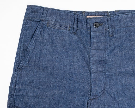 WORKERS(ワーカーズ)～Officer Trousers Slim, Type 2 8oz GR Back Denim～