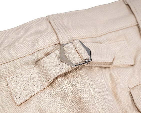 WORKERS(ワーカーズ)～IVY Trousers, French Linen Herringbone, Ecru～