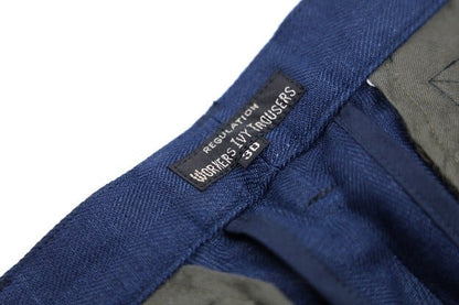 WORKERS(ワーカーズ)～IVY Trousers, French Linen Herringbone, Navy～