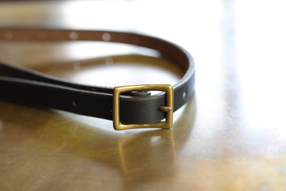 VASCO(ヴァスコ)～LEATHER SHOULDER STRAP BLACK～