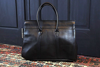 VASCO(ヴァスコ)～LEATHER SADDLE TOTE BAG BLACK～