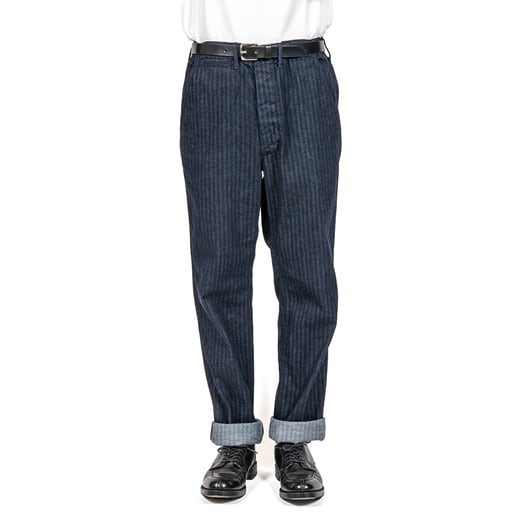 WORKERS(ワーカーズ)～Officer Trousers SlimType2 Indigo Herringbone～