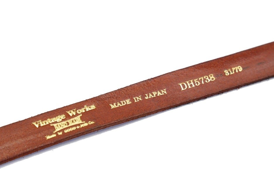 VINTAGE WORKS(ヴィンテージワークス)～(DH5738-Chasin) 25mm LEATHER BELT～