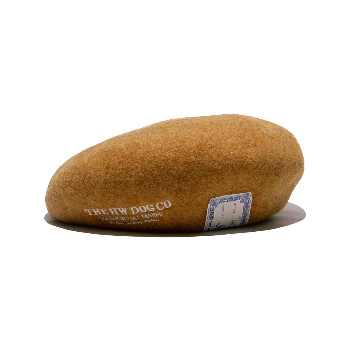 THE H.W.DOG & Co. (ドッグアンドコー) ～EMBROIDERY BIG BERET - Yellow gold～