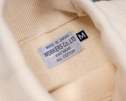 WORKERS(ワーカーズ)～Cotton RAF Sweater, White～