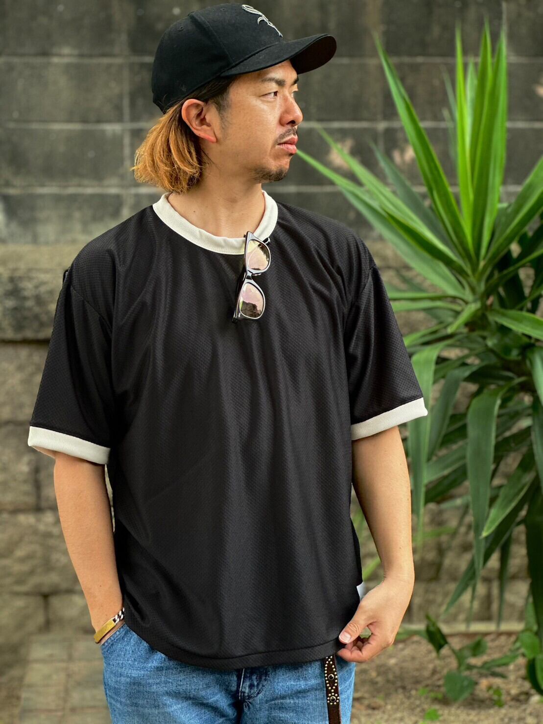 Sugar&Co.(シュガーアンドカンパニー)～DROP MESH RINGER TEE～